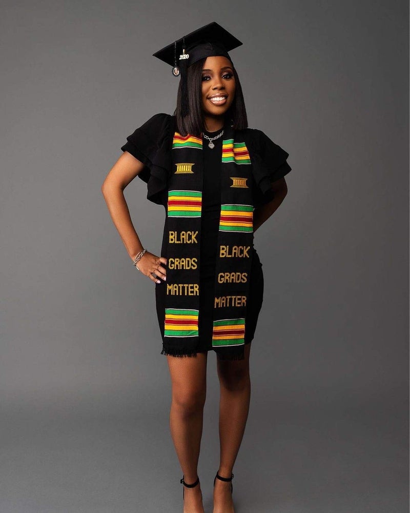 ADVANSYNC Black Grads Matter Kente Stole (BGM No Year) - Image 3